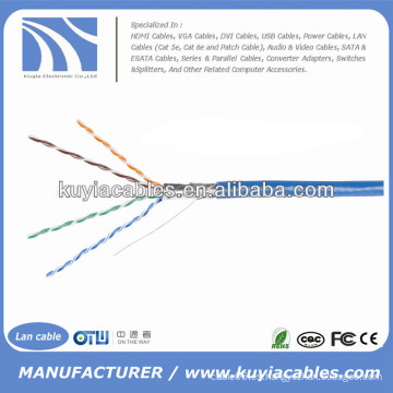 Azul 305m / 1000 pies Cat6a Cable Sftp